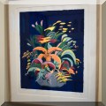 A55. “Willi-Billy” limited edition floral still life screen print by Lucio Pozzi ca. 1991. 28”h x 23”w 